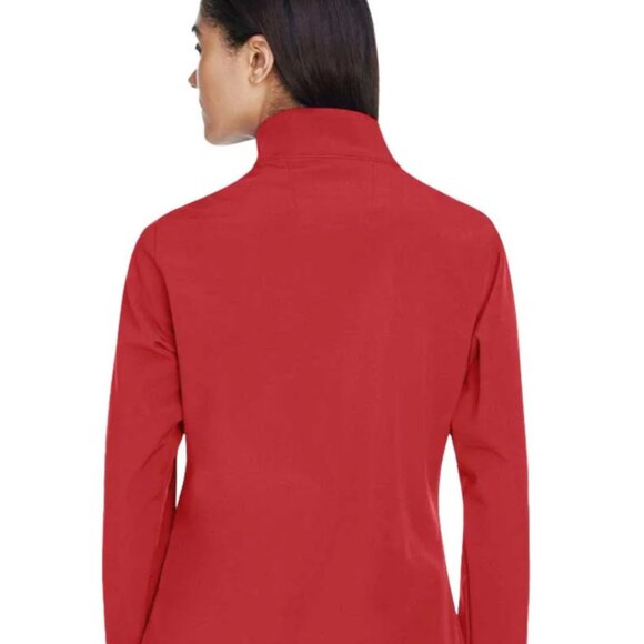 Team365 Women’s Leader Soft Shell Jacket – Red Full Zip Wind & Water Resistant - Picture 3 of 8